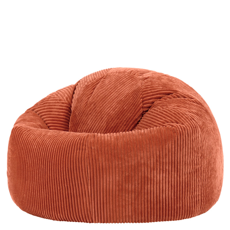 Kingston Cord Classic Bean Bag - Terracotta