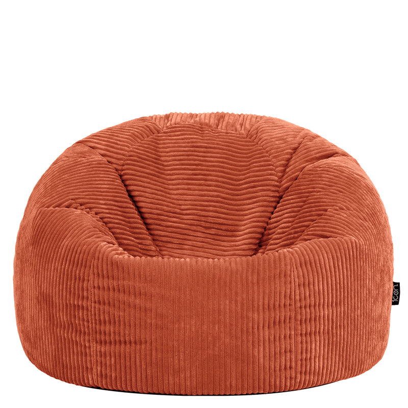 Kingston Cord Classic Bean Bag - Terracotta