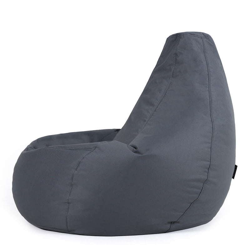 Dalton Recliner Indoor-Outdoor Gaming Bean Bag - Slate Grey