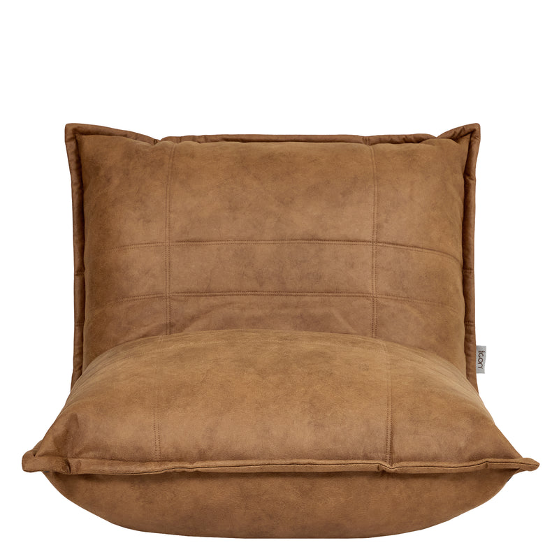 Nico Foam Filled Accent Chair - Faux Leather, Tan