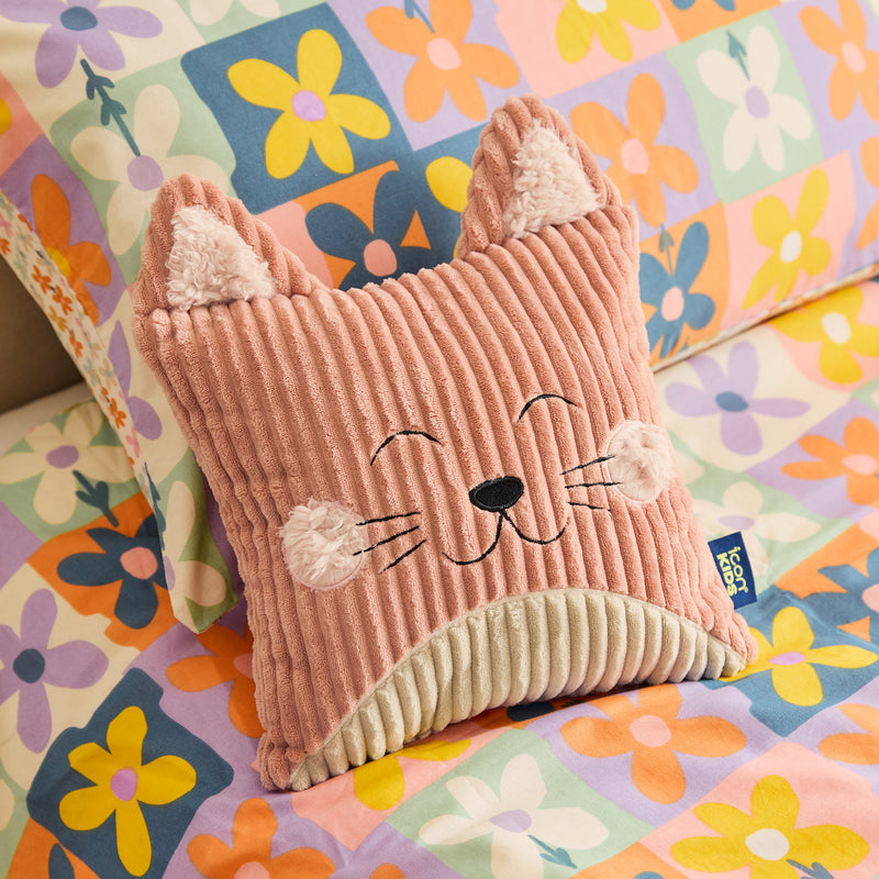 Kids Cleo Kat Knoopkussen - Dageraadroze