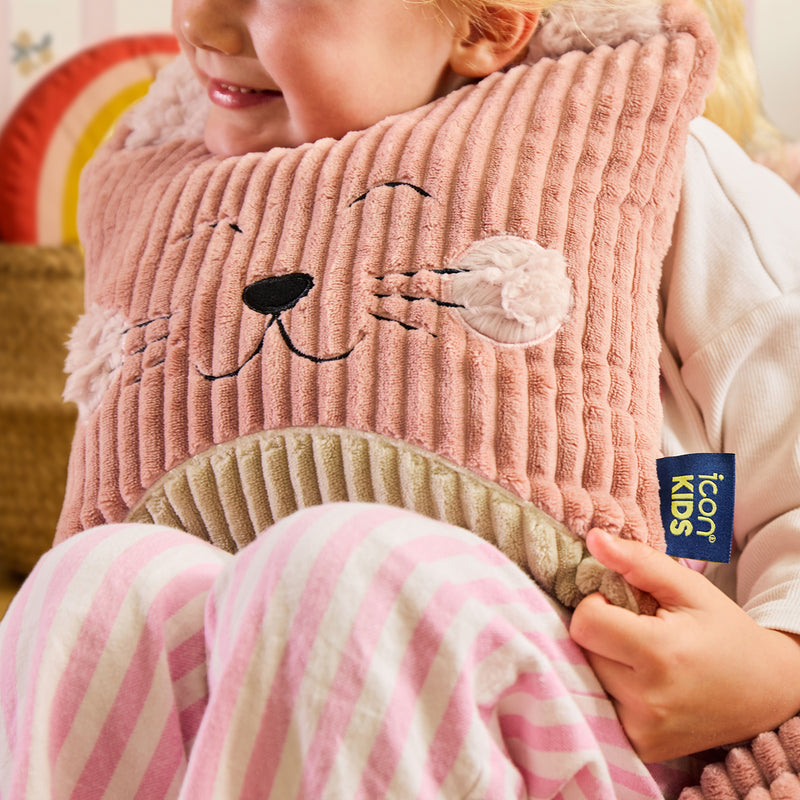 Kids Cleo Kat Knoopkussen - Dageraadroze