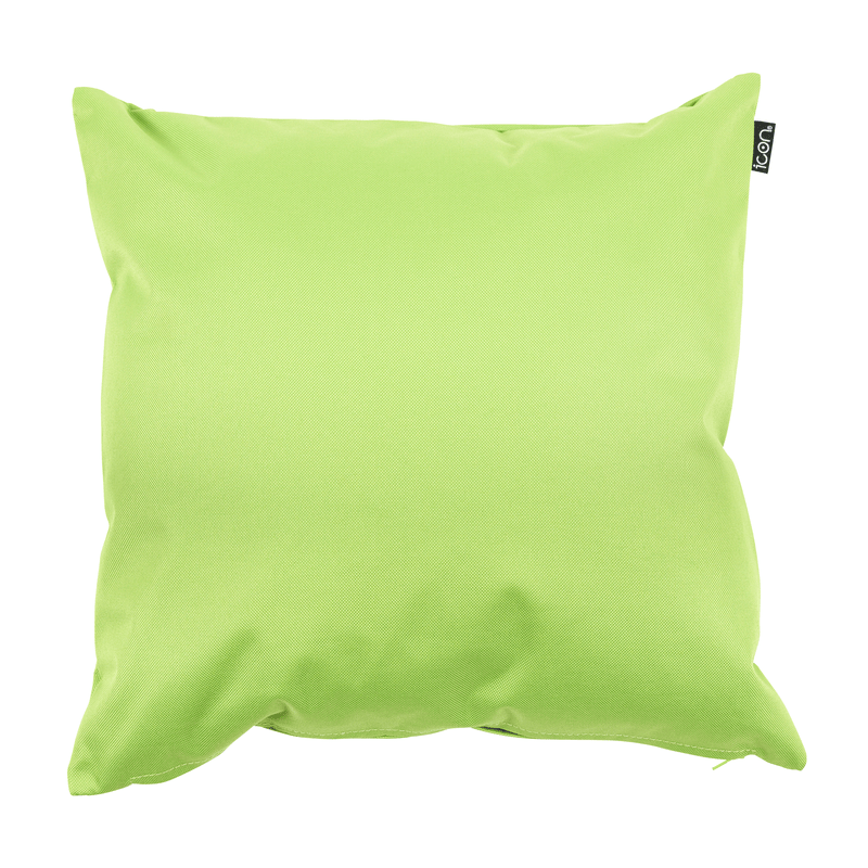 Effen binnen- en buitenkussen - Limegroen