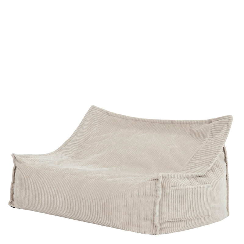 Kids Francesco Cord-beanbagbank - Stone
