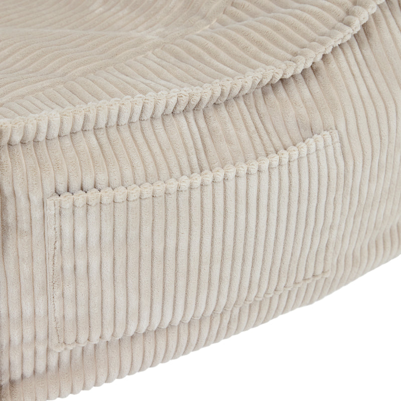 Kids Francesco Cord-beanbagbank - Stone