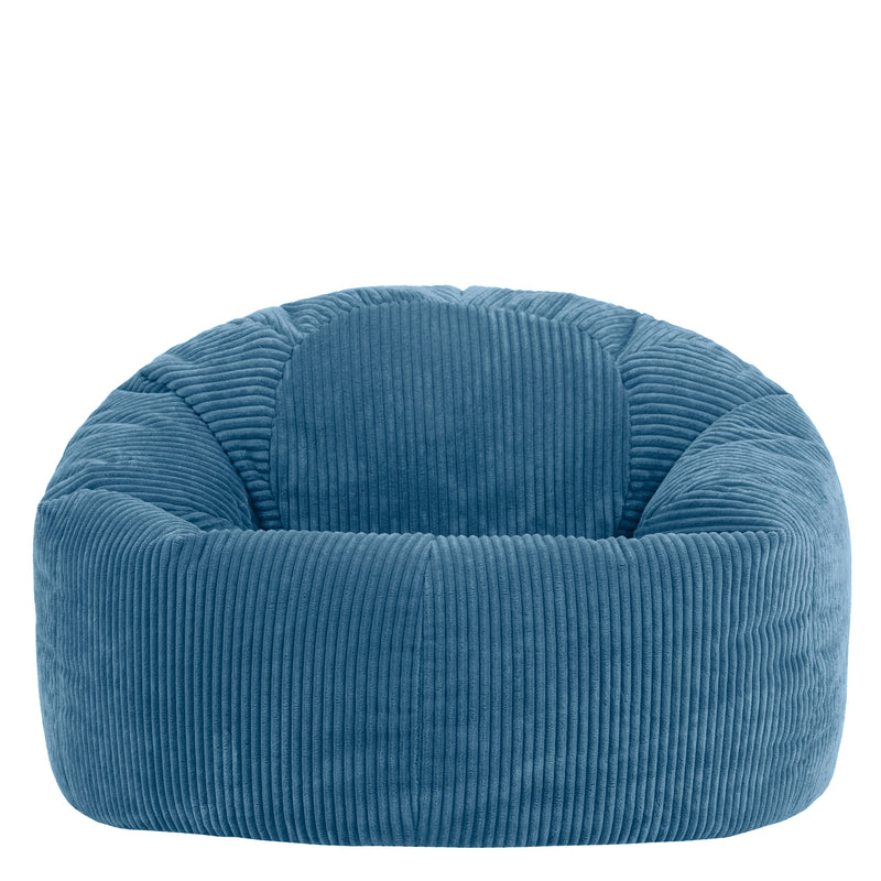 Kingston XL Cord Classic Bean Bag - Denim Blue