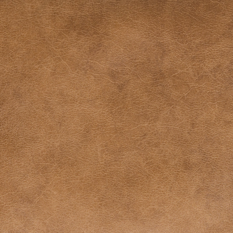 Amara Faux Leather Square Footstool - Tan