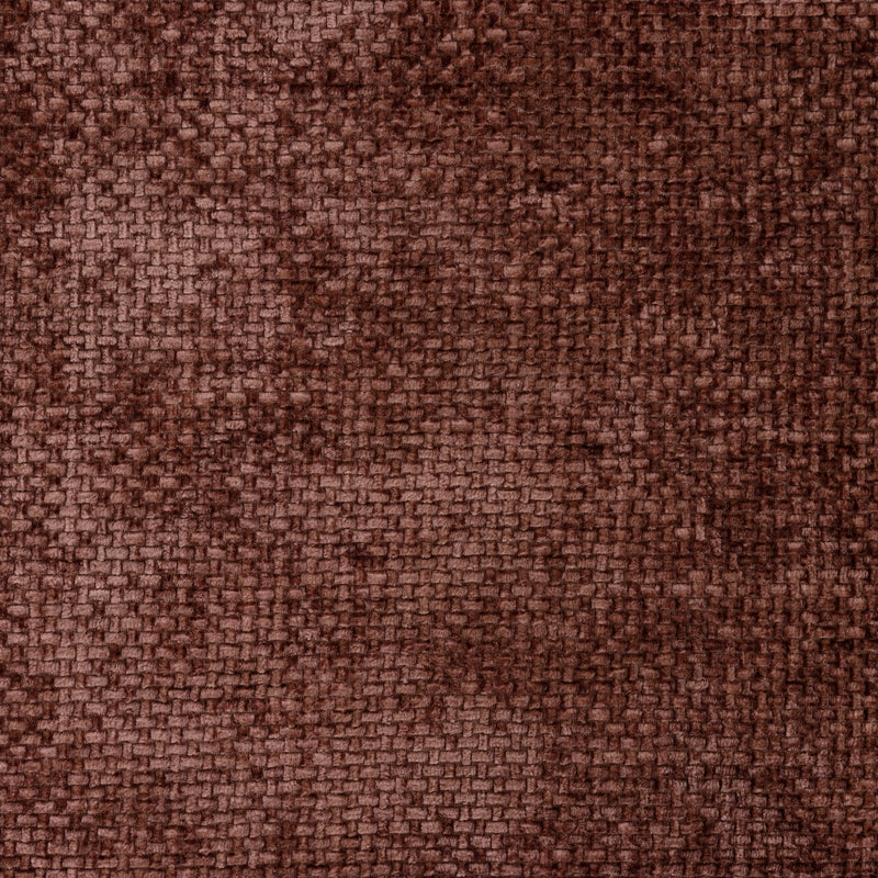 Milano Chenille Round Footstool - Mulberry