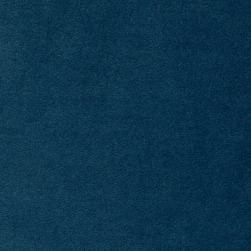 Milano Velvet Round Footstool - Ink Blue