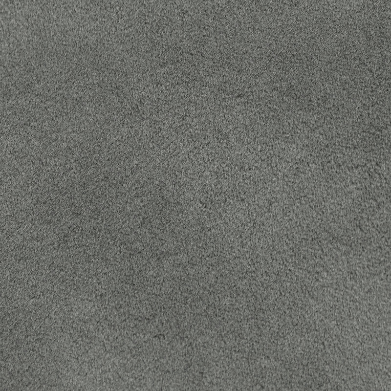 Amara Velvet Square Footstool - Charcoal Grey