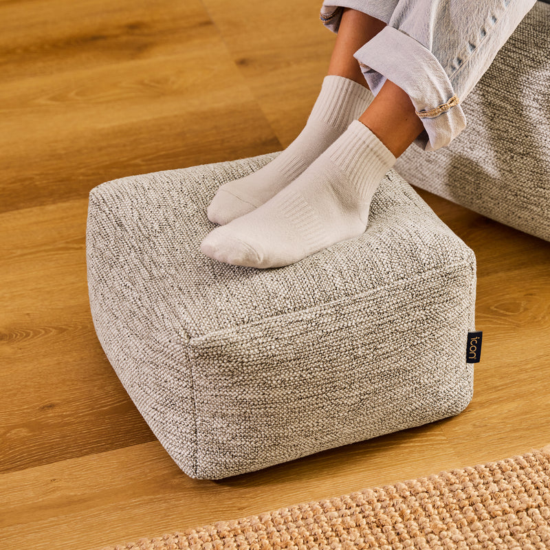Amara Woven Footstool - Natural