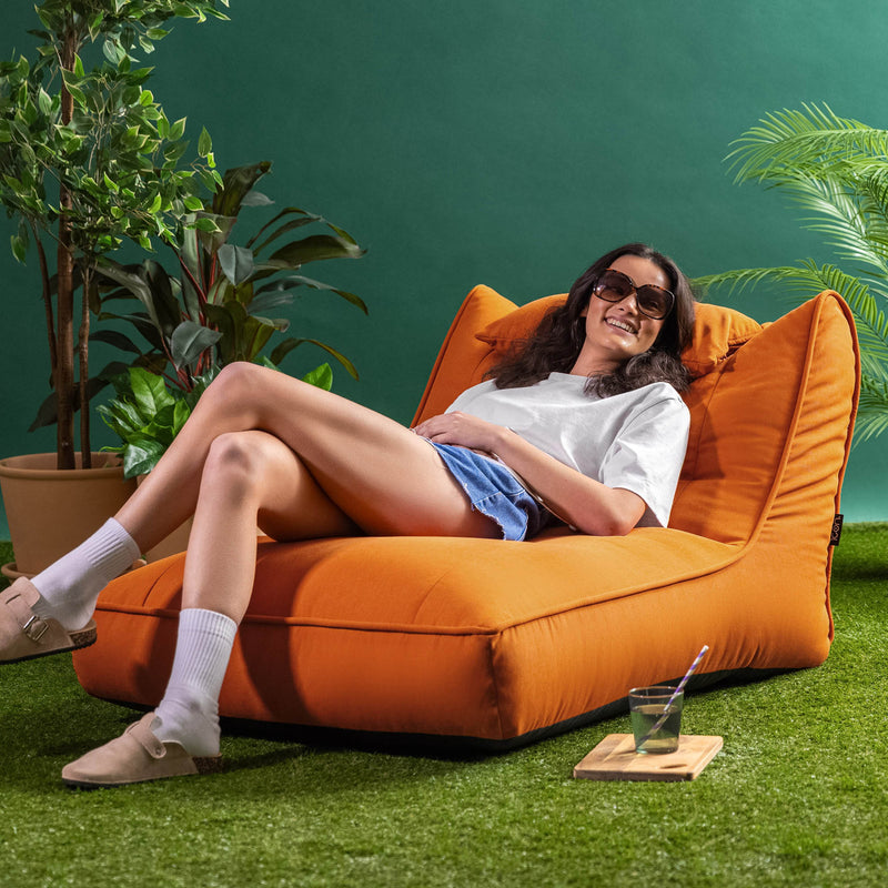 Nova Olefin Outdoor Lounger-bamboezak - Oranje
