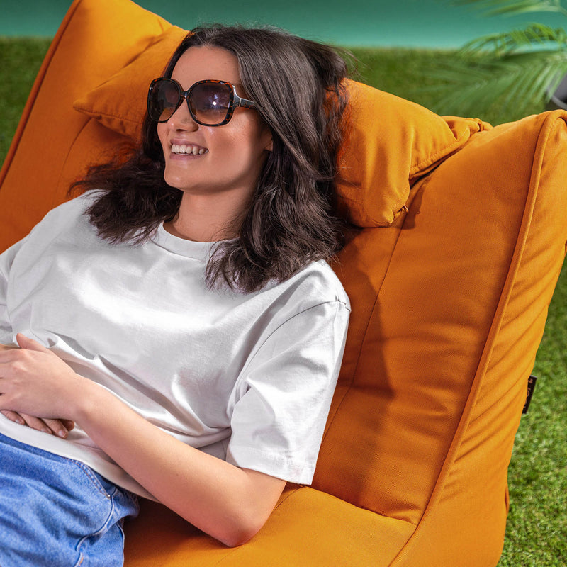 Nova Olefin Outdoor Lounger-bamboezak - Oranje