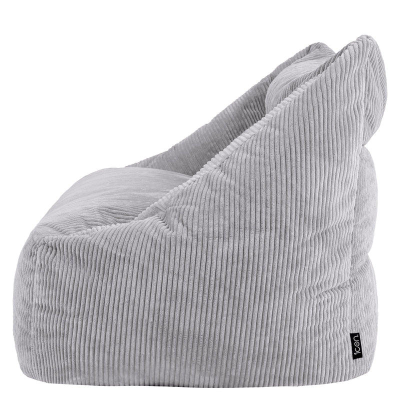 Cecilia Jumbo Cord Bean Bag Sofa - Grey