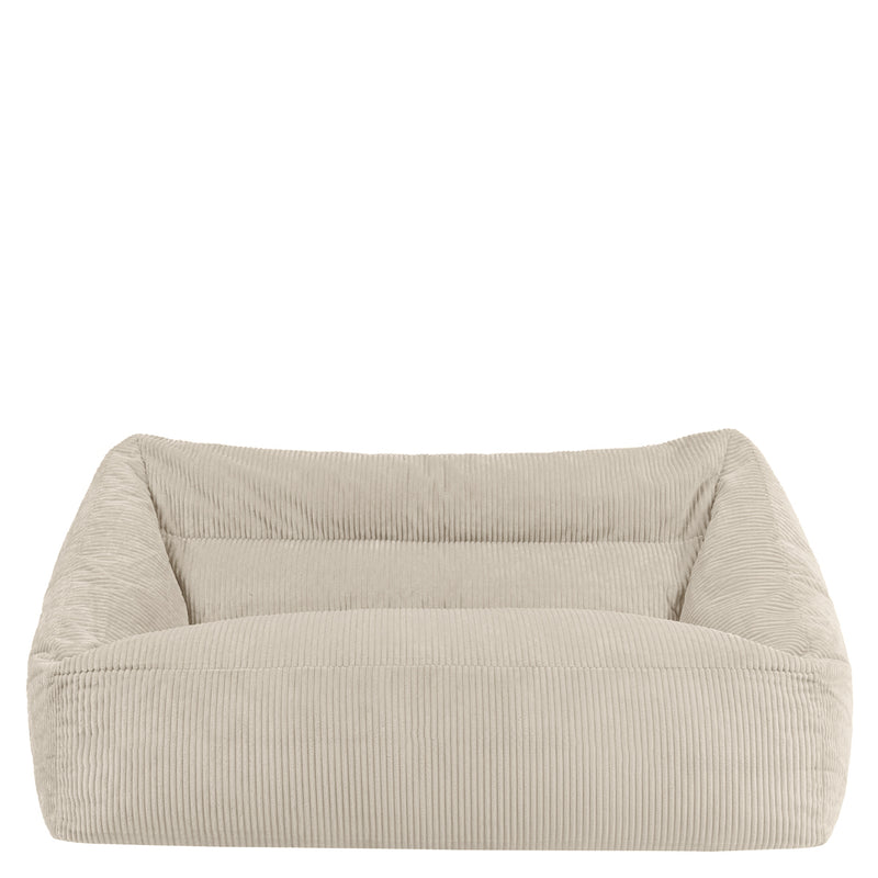 Cecilia Jumbo Cord Bean Bag Sofa - Stone
