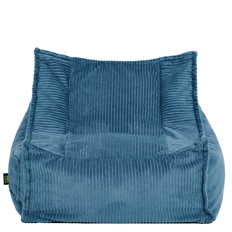 Kids Alto Cord Bean Bag Chair - Denim Blue