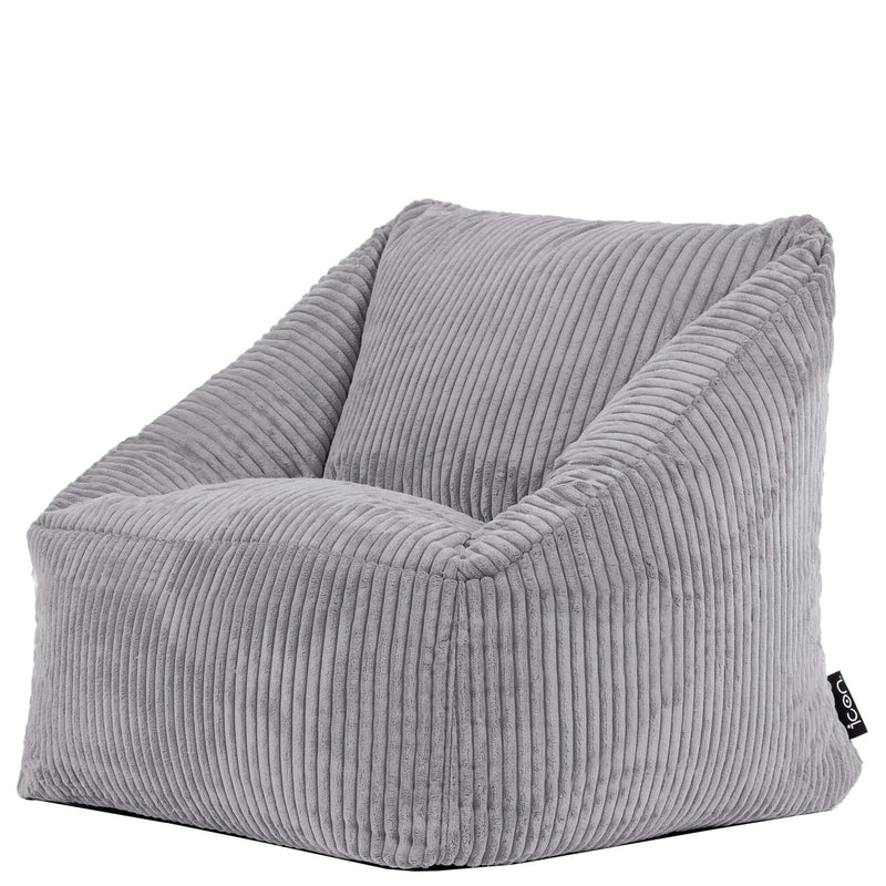 Natalia Kids Corduroy Fauteuil Zitzak - Grijs