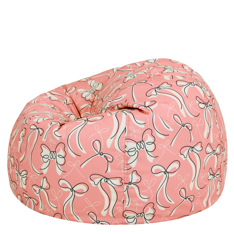 Kids XL Kingston Bow Print Classic Bean Bag