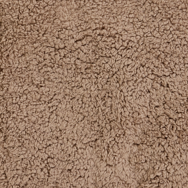 Mini Amara Teddy Fleece Vierkante Voetenbank - Mokkavbruin