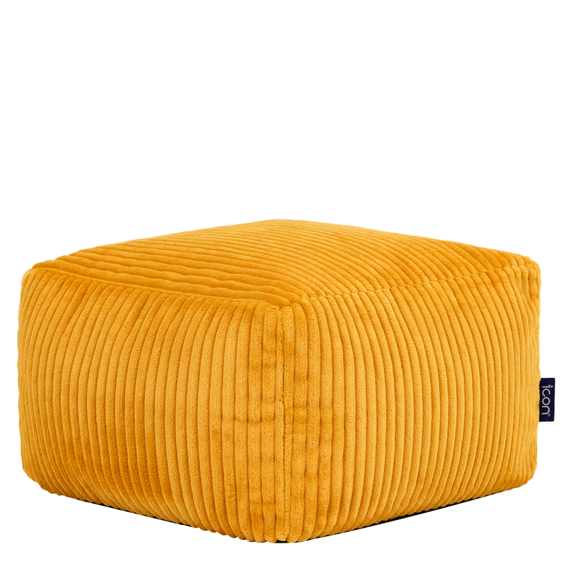 Mini Amara Cord Square Footstool - Ochre