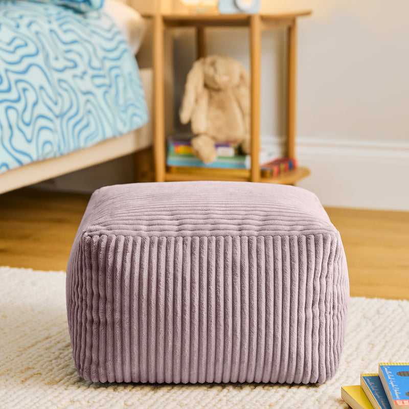 Mini Amara Cord Square Footstool - Lavender