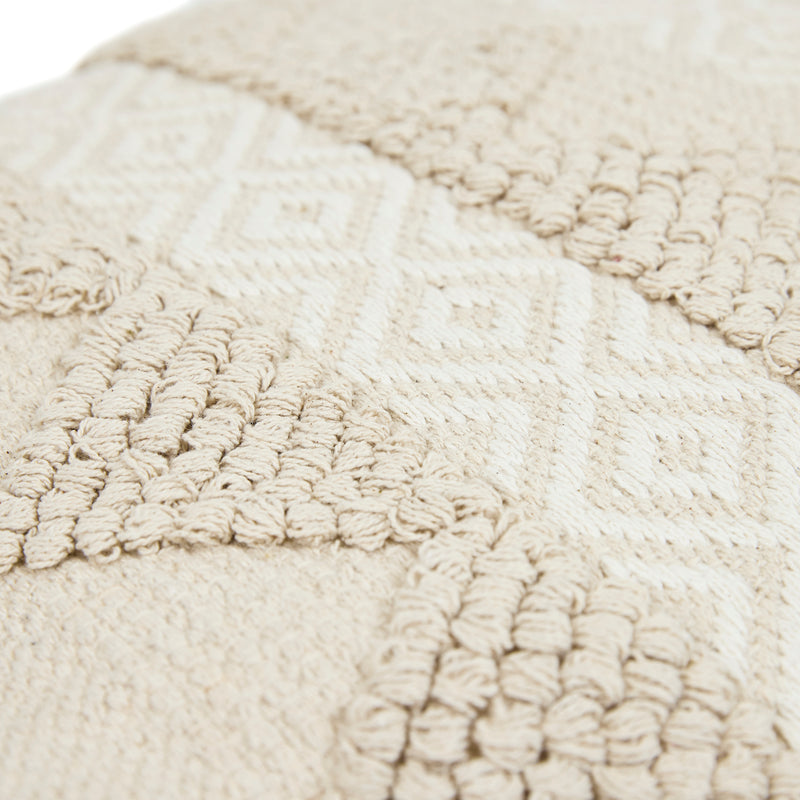 Calli Tufted Square Footstool - Natural