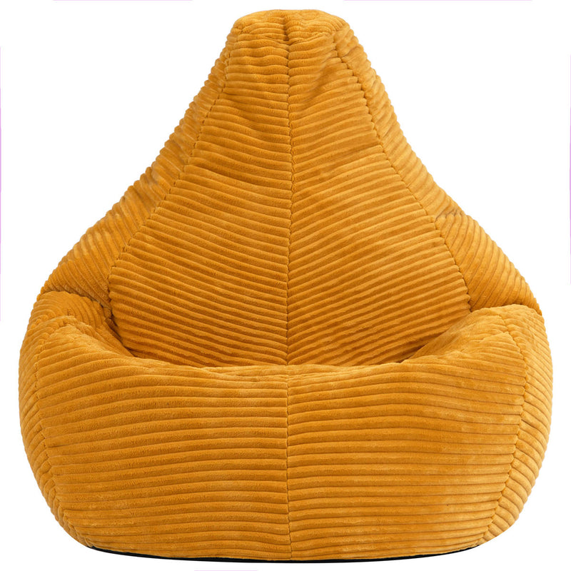 Kids Dalton Cord-zak met hoge rug - Okergeel