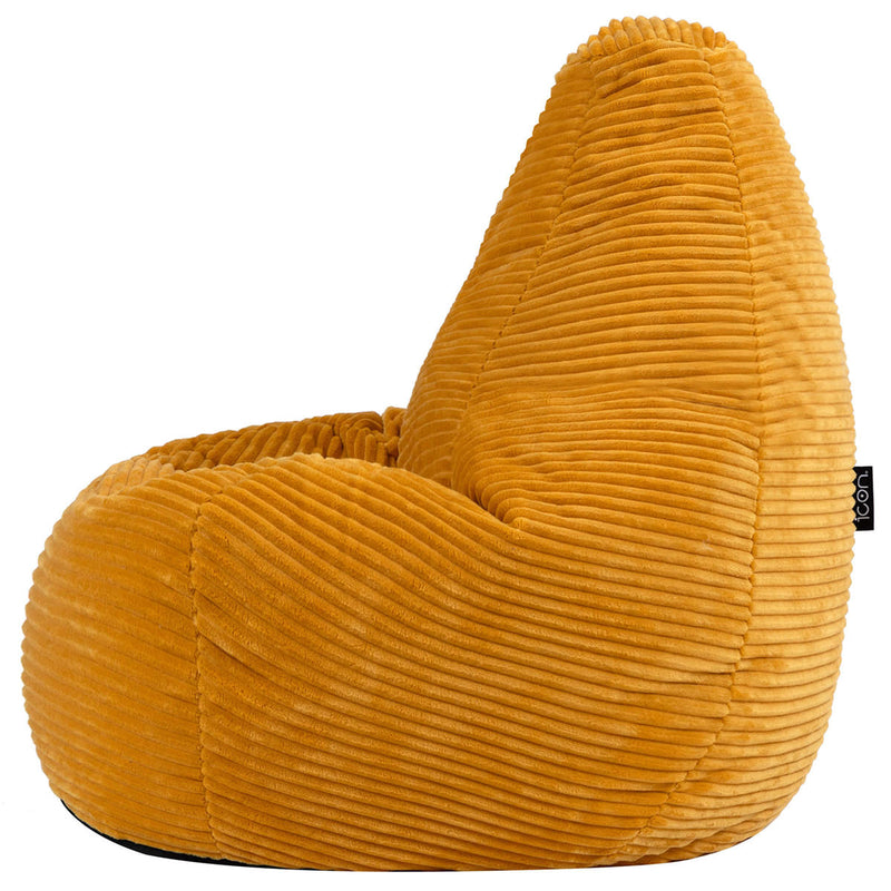 Kids Dalton Cord-zak met hoge rug - Okergeel