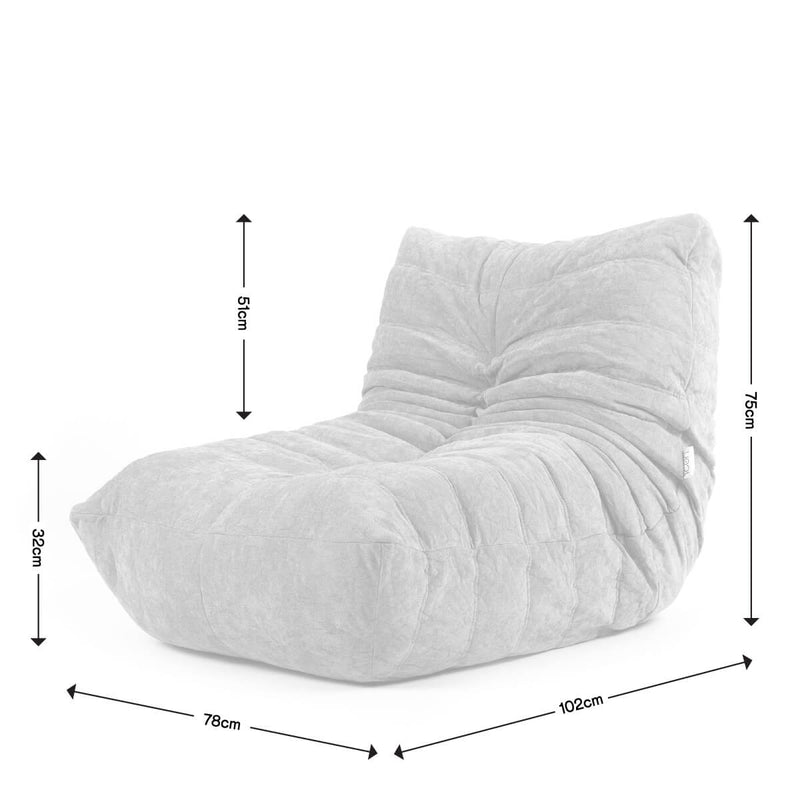 Enzo Chenille Foam Filled Accent Chair - Natural