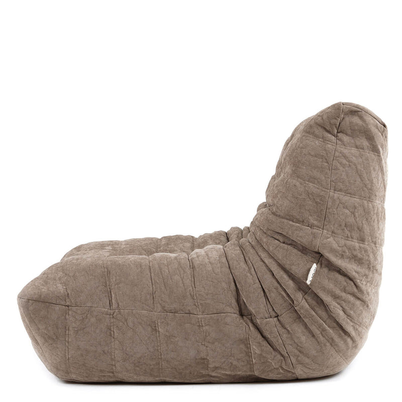 Enzo Chenille Foam Filled Accent Chair - Natural