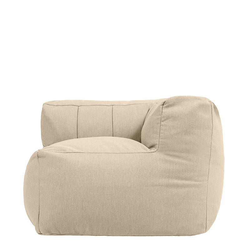 Zen Olefin All-Season Indoor-Outdoor Modular Corner - Stone