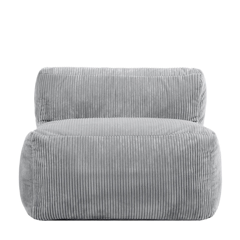 Zen Modular Recliner - Jumbo Cord - Light Grey