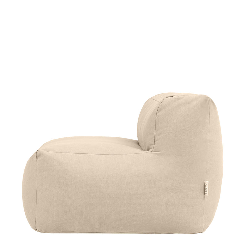 Zen Olefin All-Season Indoor-Outdoor Modular Recliner - Stone