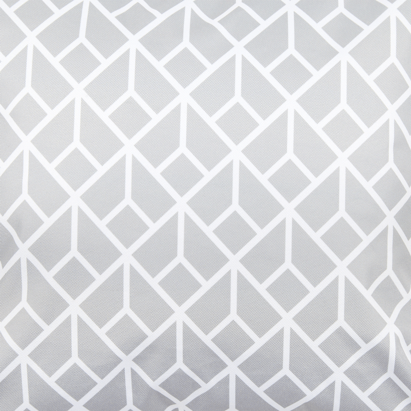 Art Deco Geometrische Print Outdoor Kussen - Lichtgrijs