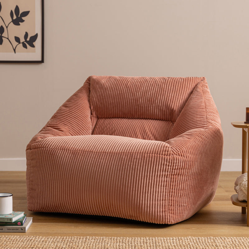 Natalia Cord Fauteuil Zitzak - Roze