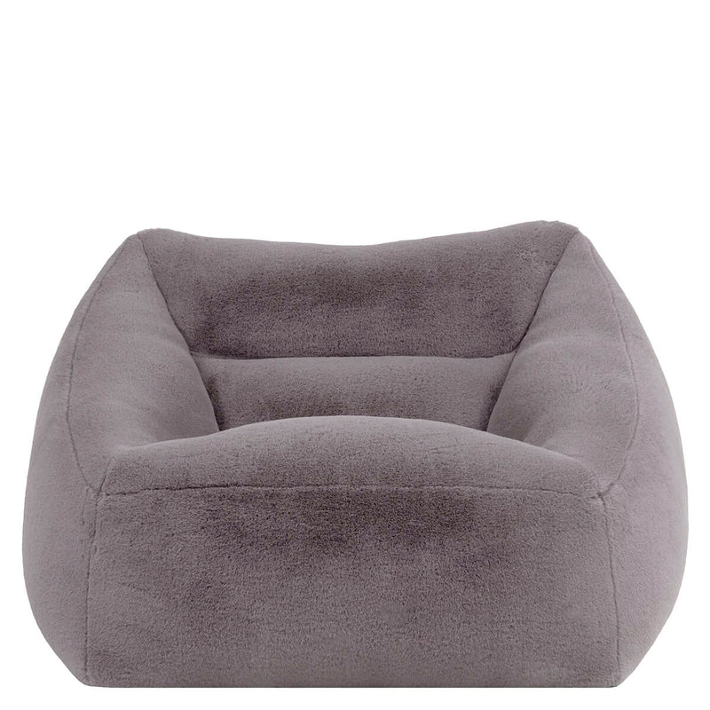 Natalia Luxe Imitatiebont Fauteuil-zitzak - Grijs