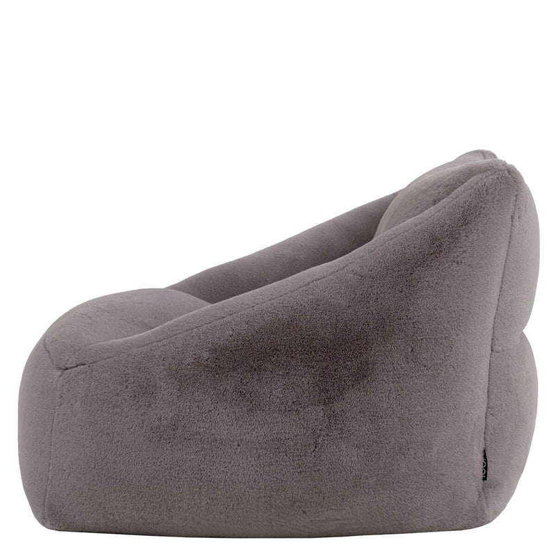 Natalia Luxe Imitatiebont Fauteuil-zitzak - Grijs