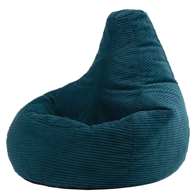 Dalton Cord Relaxstoel met Hoge Rugleuning - Teal