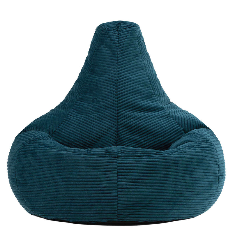 Dalton Cord Relaxstoel met Hoge Rugleuning - Teal