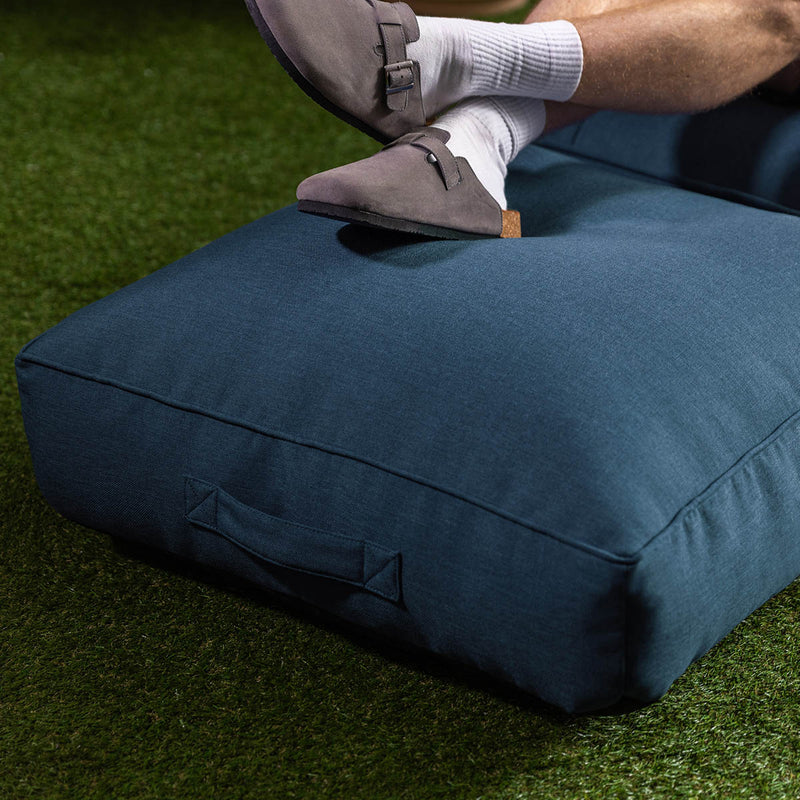 Solus Olefin Floor Cushion Bean Bag - Blue