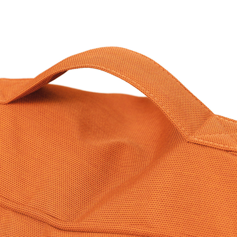 Solus Olefin Floor Cushion Bean Bag - Orange