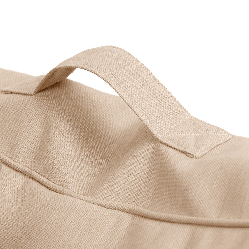 Solus Olefin Floor Cushion Bean Bag - Natural