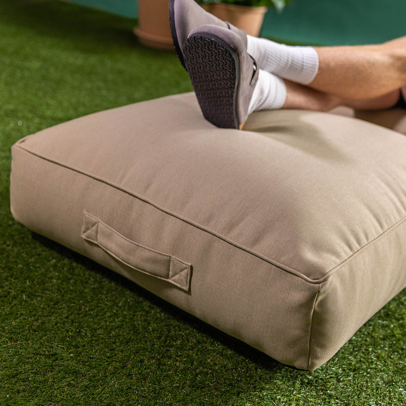 Solus Olefin Floor Cushion Bean Bag - Natural