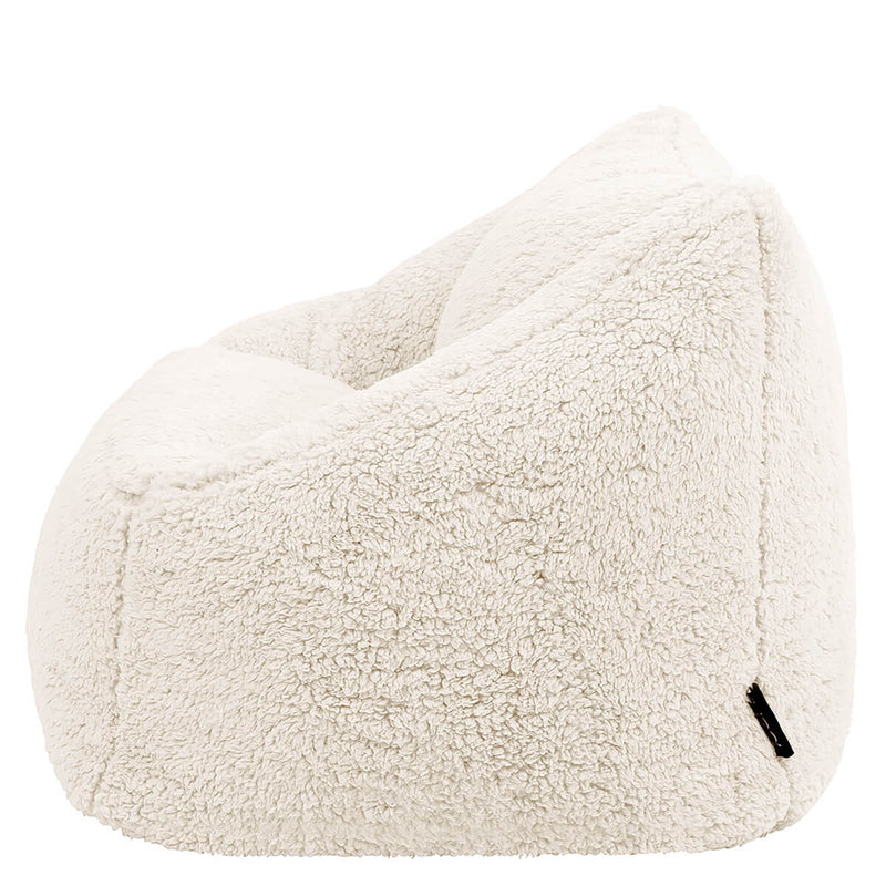 Kinder Natalia Teddy Fleece Fauteuil Zitzak - Naturel