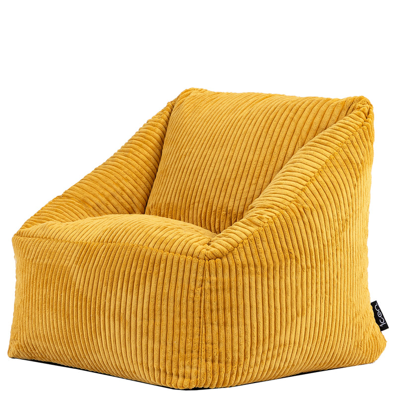 Natalia Kids Cord Armchair Bean Bag - Ochre Yellow