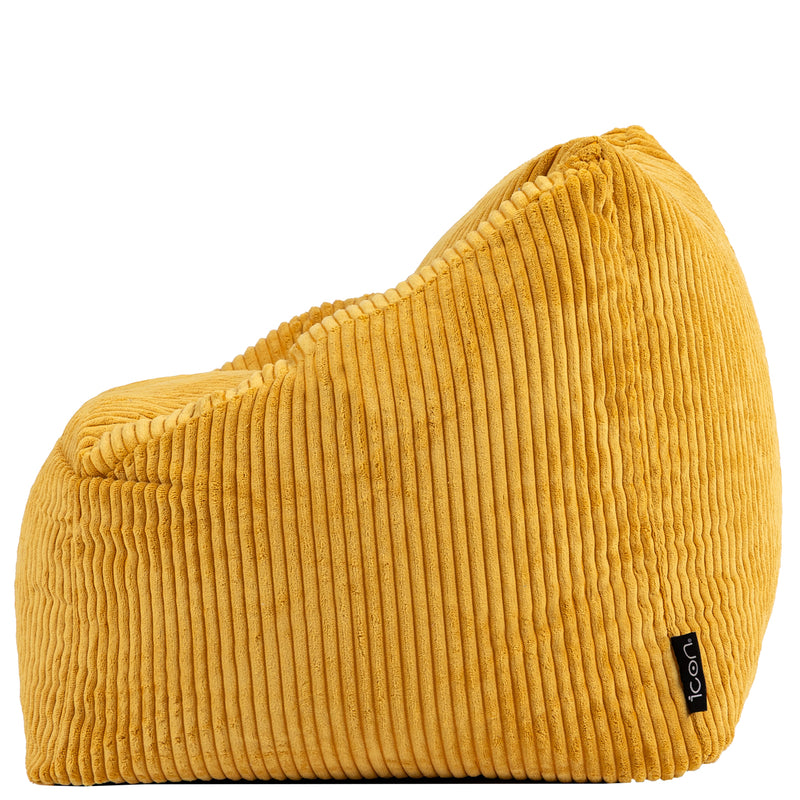 Natalia Kids Cord Armchair Bean Bag - Ochre Yellow
