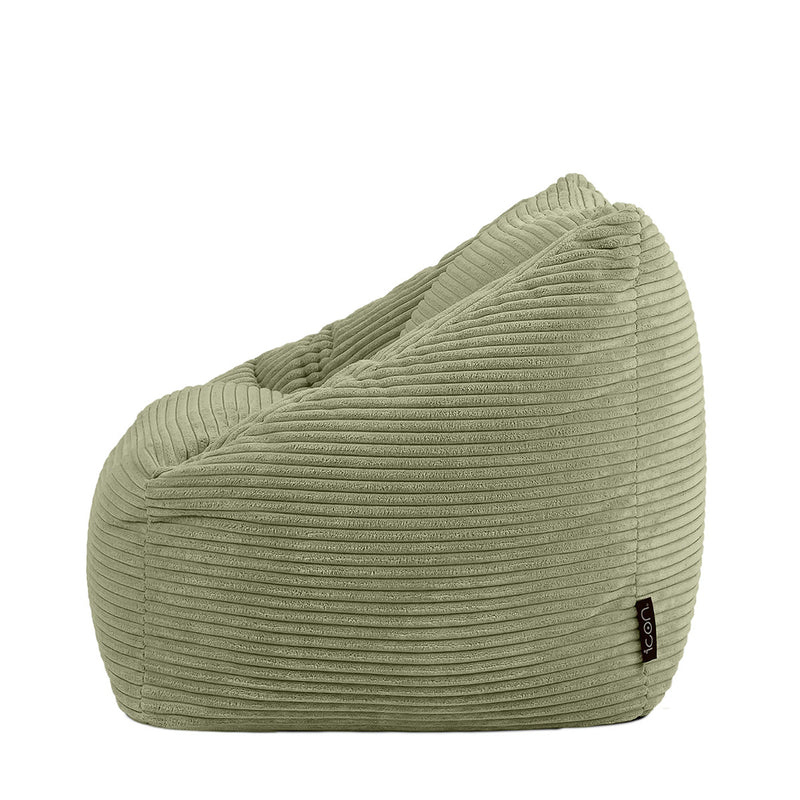 Natalia Kids Cord Armchair Bean Bag - Sage Green