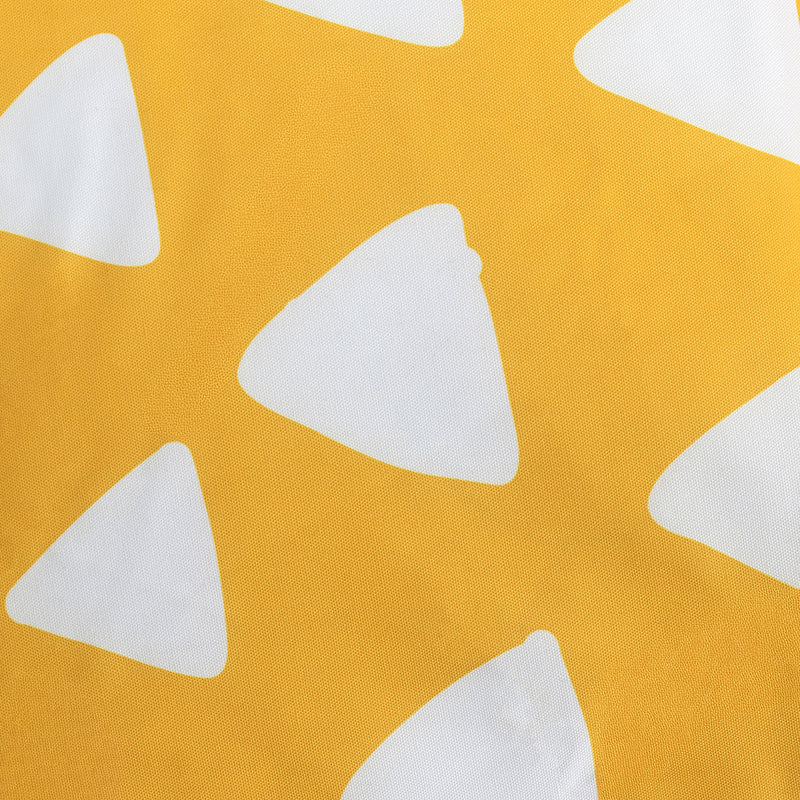 Kids Triangle Print Lounger Bean Bag - Yellow