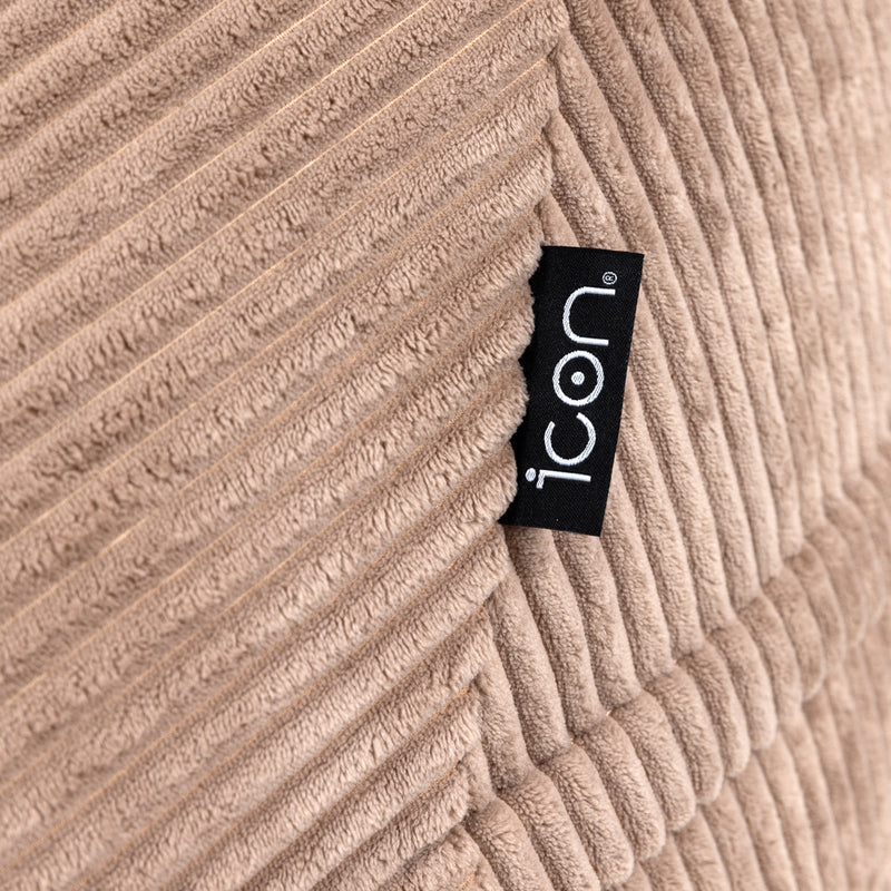 Kids Bertie Bear Cord Lounger and Cushion - Mocha