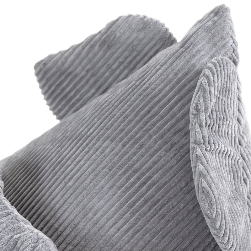 Kinder Ellie Olifant Cord Lounger en Kussen - Grijs